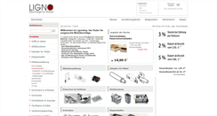 Desktop Screenshot of lignoshop.de