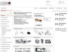 Tablet Screenshot of lignoshop.de